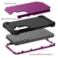 thumbnail image 2 of Allytechgroup Case for Samsung Galaxy S25+ with 1 Pack Screen Protector, Soft TPU + Rugged PC Triple-Layers Four Corners Protection Shockproof Case for Samsung Galaxy S25 Plus, Purple, 2 of 7