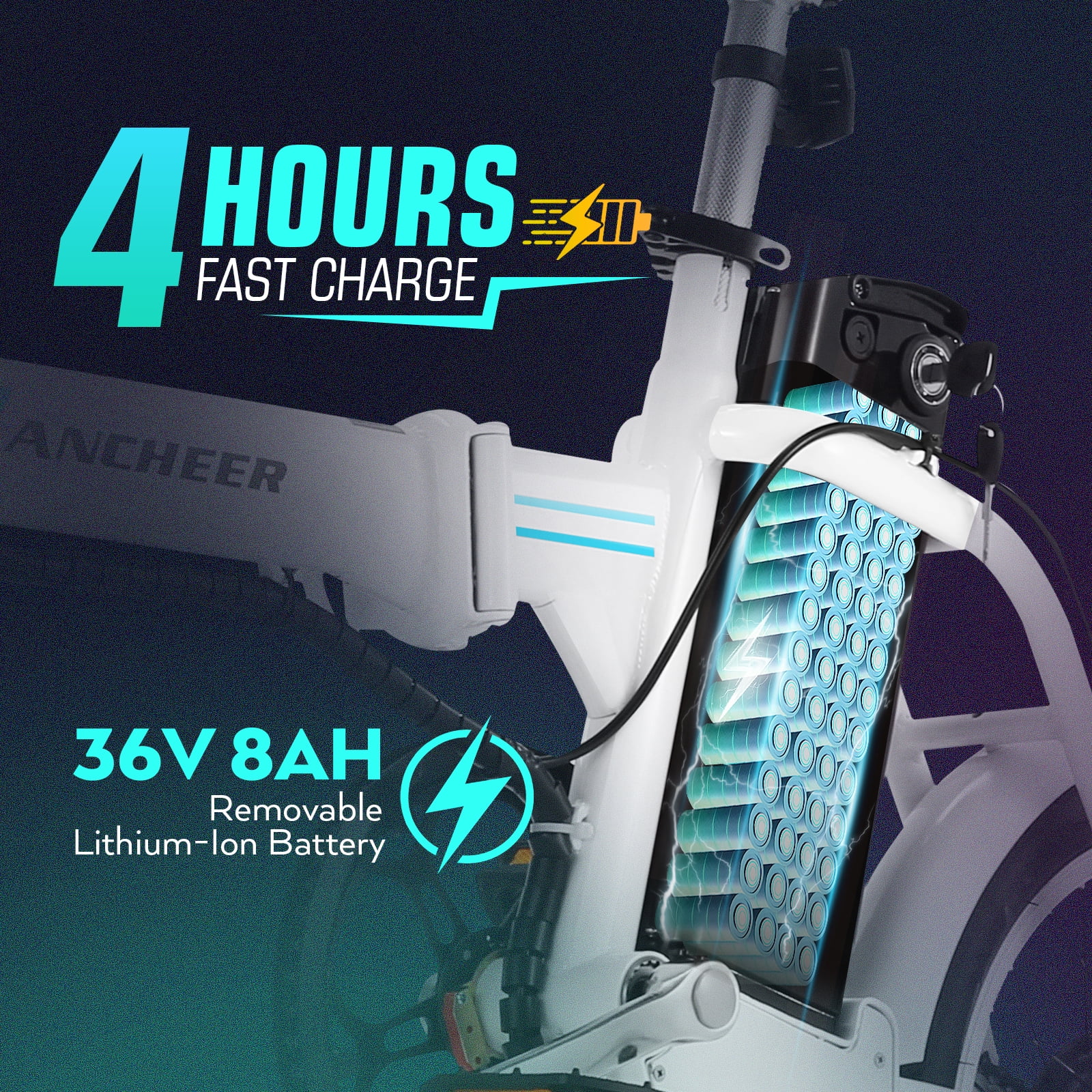 Buy Ancheer Folding Electric Bike 16inch Aluminum Electric Commuter