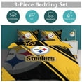 thumbnail image 4 of Pittsburgh Duvet Cover 3 Piece Bedding Set Football Comforter Cover Set Soft Duvet Cover with Pillowcase (no quilt) 79"x90", 4 of 6