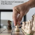 thumbnail image 4 of Wegiel Legate Luxury Wooden Chess Set for Adults - Handcrafted from Premium Beech and Birch Wood - Unique Folding Design with Chess Piece Storage, 4 of 7