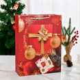thumbnail image 2 of Extra Large Red Christmas Gift Bag, Paper Handled Tote for Bulk Presents, 2 of 4