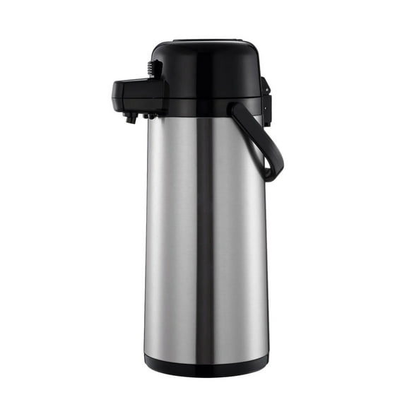 Excellante 3.0 LITER/101 OZ Airpot, Stainless Steel Body, Glass Lined, Push Button, comes in each