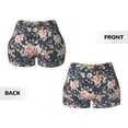 thumbnail image 6 of Yiaed Vintage Floral Print Women's Athletic Shorts Running Shorts Sporty Short High Waisted Elastic Workout Shorts for Yoga Gym Running & Sports -Small, 6 of 8