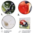 thumbnail image 3 of Designart "Ladybugs in Red and Black III" Animals Metal Wall Decor, 3 of 5