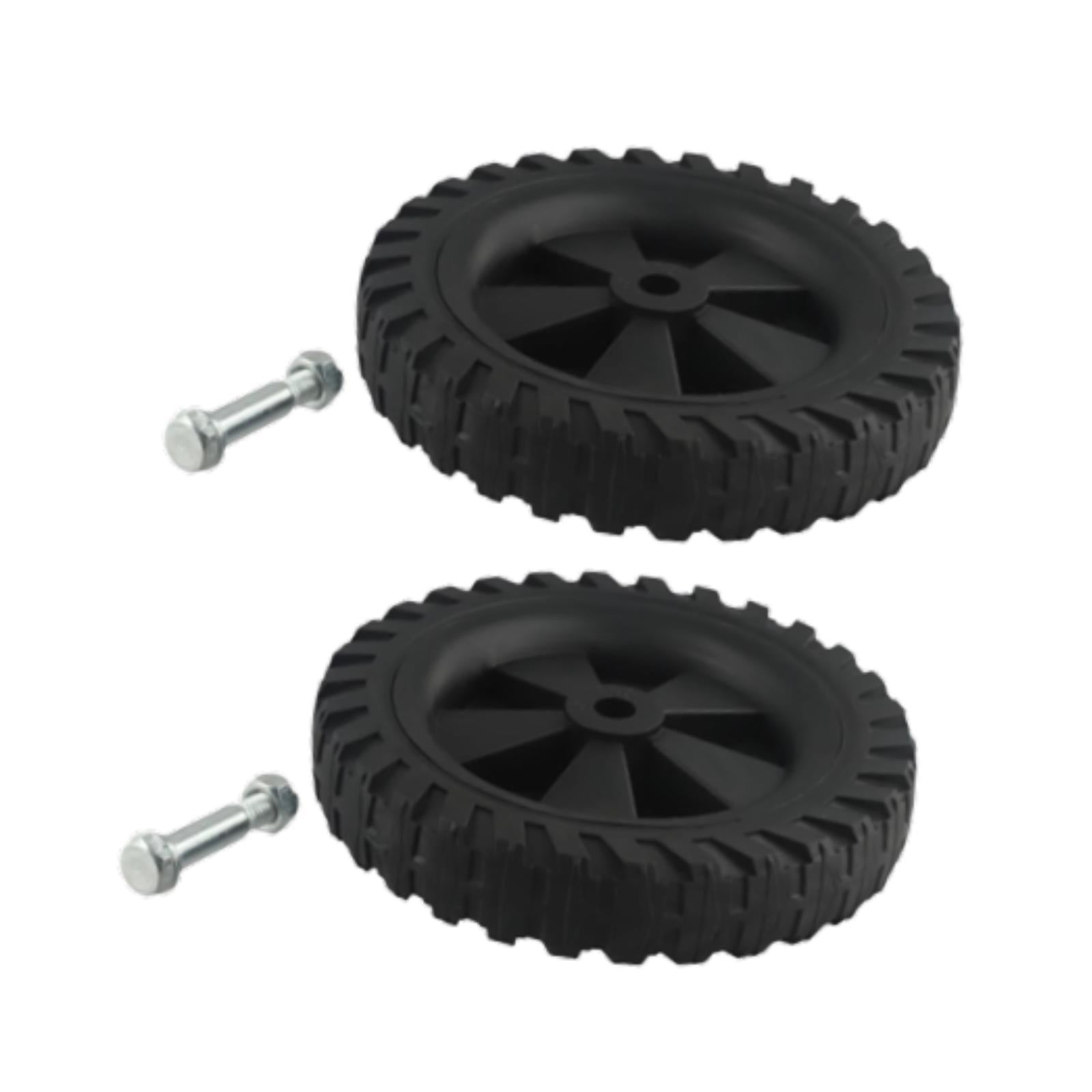 figatia 2x Air Compressor Casters Black Easy Installation Mute Air Compressor Wheels