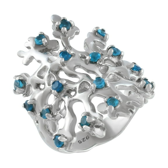 Blue Topaz Gemstone Ring