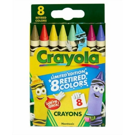 Crayola Crayons Limited Edition With 8 retired colors(1box)