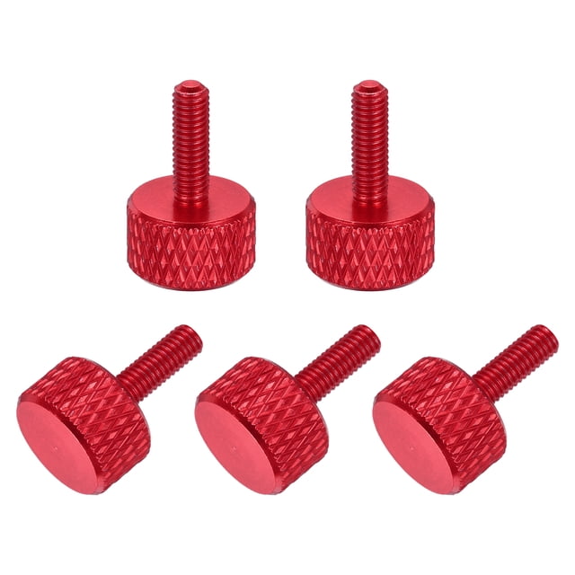 5 Pcs Vis à Pouce Plates M3x10mm pour Cartes Graphiques, Rouge