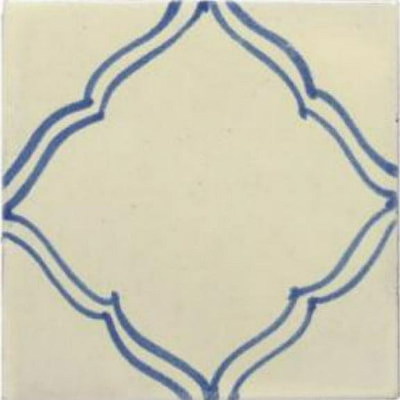 4.2x4.2 Florencia Talavera Mexican Tile, Set of 9 pcs