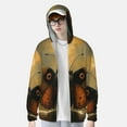 thumbnail image 2 of Gukieu Majestic Butterfly Sunset Print Sun Protection Hoodies for Men and Women, Zippered Long-sleeved Quick-drying UV Protection Shirts, Suitable for Sports, Swimming, Fishing-, 2 of 7