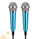 thumbnail image 5 of EeaseMX 2 micrófonos móviles K Song, barra de canto nacional K, artefacto musical, mini micrófono para teléfono celular (azul, tipo aleatorio), 5 of 8