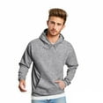 thumbnail image 2 of Men’s Hoodie Classic Red Pullover Sweatshirt Soft Fleece Adjustable Drawstring Hood Kangaroo Pocket Fall Winter Men Clothing,Size S-4XL, 2 of 5