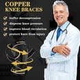 thumbnail image 2 of Copper Strap Knee Braces (Set of 2), Adjustable Knee Supports are used to maximize knee pain relief for work, running and weight lifting.-L, 2 of 6
