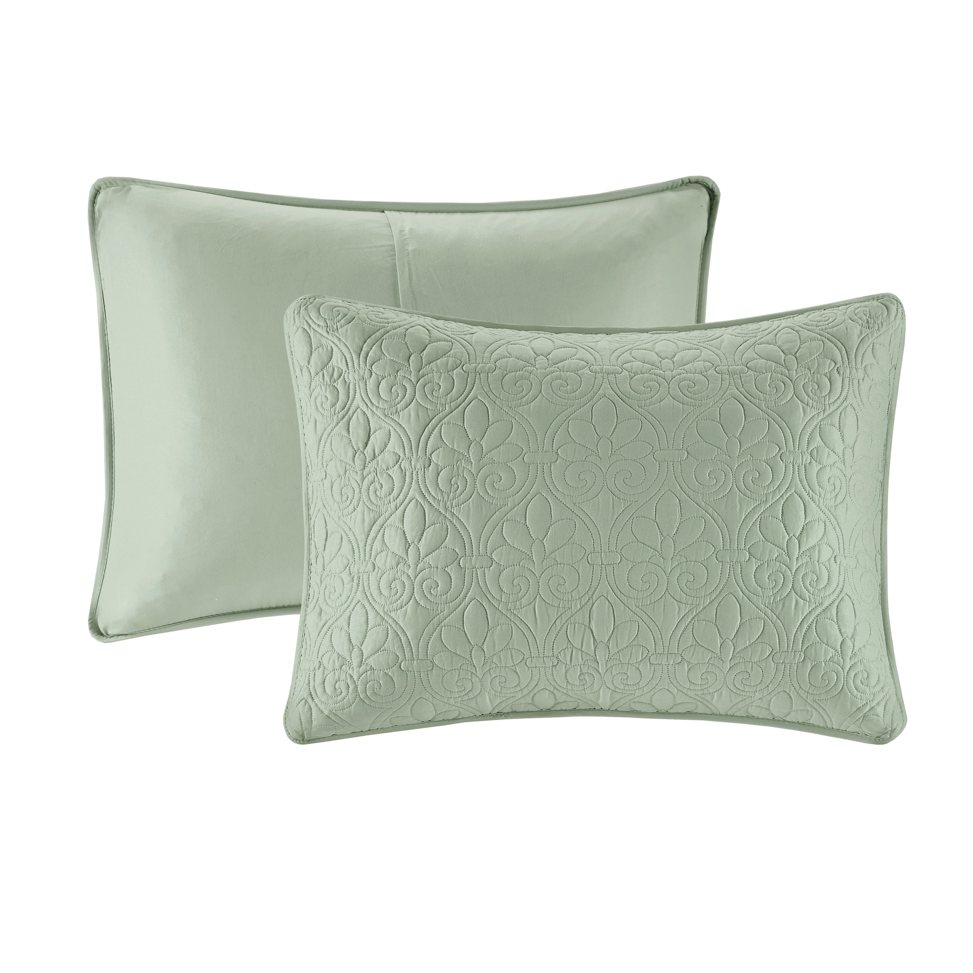 Home Essence Vancouver Super Soft Reversible Coverlet Set, Green, Full/Queen - image 5 of 12