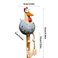 thumbnail image 5 of Wosthever Decoración de jardín, estaca de pollo, suelo, artesanía de resina, patio, césped, adorno de gallina Jardín y Patio 65212016A, 5 of 5