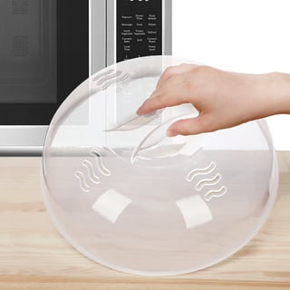 Gracenal Microwave Cover for Food Clear Microwave Splatter Cover with Handle and Water Storage Box 10 inch Plate Covers Kitchen Gadgets and Accessorie