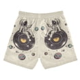 thumbnail image 7 of FORMRS Boys Swim Trunks Quick Dry Mesh Liner Boardshorts Sizes XS-XL, Beige Astronaut Planet, 7 of 7