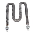 thumbnail image 2 of Stainless Steel W-Shape Finned Heating Element, 2500W 380V, 400mm Single-Side Tube Length, 160mm Center Distance, 12mm Diameter with M18x25 Thread – Efficient, Uniform Heating for Ovens, Baking, Food, 2 of 6
