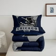 thumbnail image 4 of Erosebridal Sports Bedding Sets King with Comforter, Lightweight, Navy Blue 3 Pieces, Chicago, 4 of 6