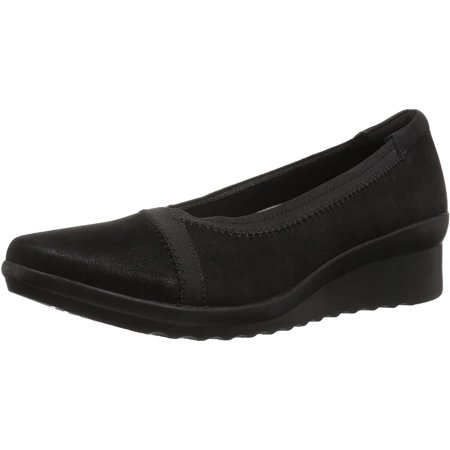 clarks women's caddell yale wedge pump