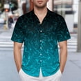 thumbnail image 2 of Hessimy Mens Short Sleeve Button Down Shirt Lightweight Wrinkle Free Untucked Dress Shirts(Green,XL), 2 of 7