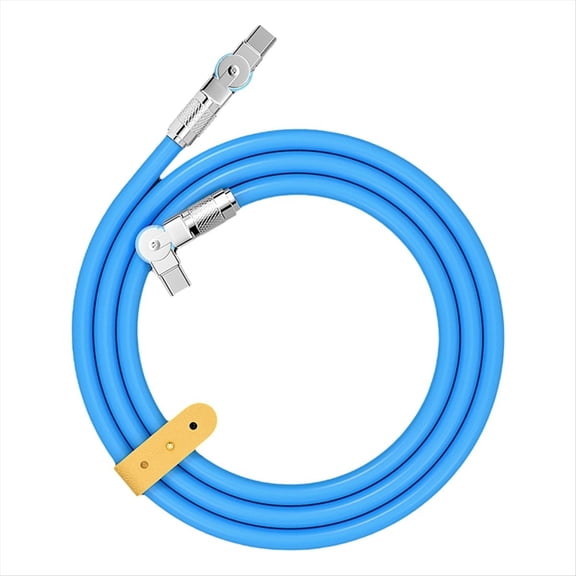 180° Type-C to Type-C Swivel Double Elbow Mech Data Cable Fast Charging & Data Transfer Cable for Tablets and Laptops 2m