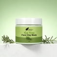 thumbnail image 2 of Tea Tree Clay Face Mask by Oreola Naturals, 120g, Exfoliating & Deep Cleansing, Hydrating, For All Skin Types., 2 of 5