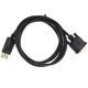 thumbnail image 1 of DP al cable VGA negro 1.8m/6ft Dp Cable de Vga 1080p Dp Adaptador de Vga Herramientas Magideal DP al cable VGA negro, 1 of 7