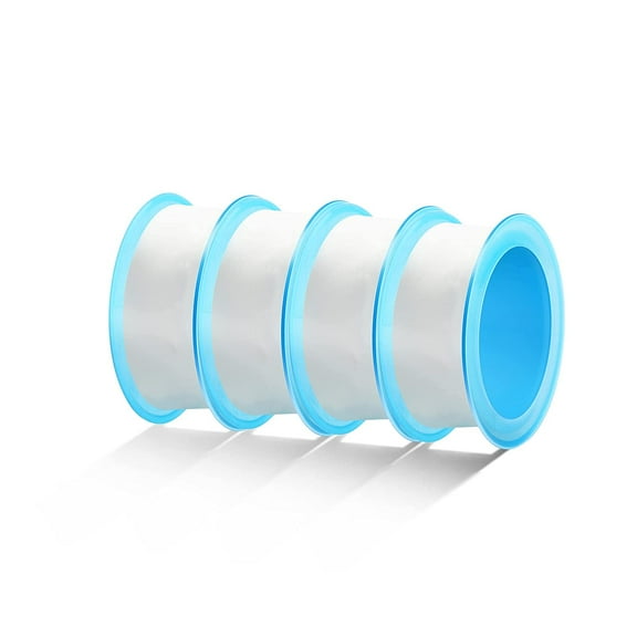 4 Rolls 4m x 1,4cm Teflon Tape Industrial Home Sealant Tape PTFE Plumbing Tape for Sink Drain, Hose, Pipe Joint, Water Tap, White
