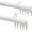 White, variant on Adjustable 9ft - 12ft Ceiling/Wall Mount Curtain Track System with Hooks for Grommet, Pleated Drapes, and Sliding Doors, White Finish