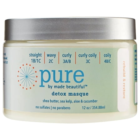 Pure By Made Beautiful Detox Masque,12 oz