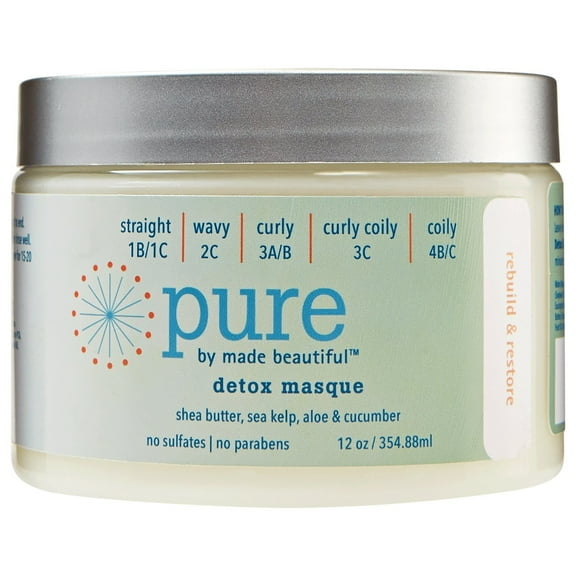 Pure By Made Beautiful Detox Masque,12 oz