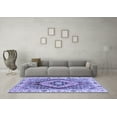 thumbnail image 3 of Ahgly Company Indoor Rectangle Abstract Blue Modern Area Rugs, 8' x 12', 3 of 4