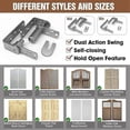 thumbnail image 4 of 2pack Cafe Door Hinges,304 Stainless Steel Swinging Door Hardware Saloon Door Hinges,self Closing,for Swinging Door-m, 4 of 5