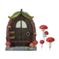 thumbnail image 1 of Puerta de hadas en miniatura para decoración de exteriores, recuerdo de fiesta, adorno de jardín en miniatura, puerta de para patio., 1 of 9