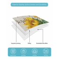 thumbnail image 4 of Full Size Quilt Bedding Set, Sunflower Reversible Summer Quilt 3 Pieces, Yellow Floral Farmhouse Botanical Vintage Art Lightweight Bedspreads Coverlets with 2 Pillow Shams for All Seasons, 4 of 5
