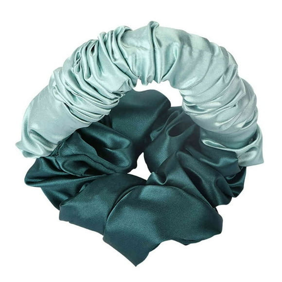 Heatless Curlers Headband, Heatless Wave Curlers Overnight Curls Hair Bun Maker Flower Curl, DIY Hair Styling Tools (Green) (Blue)