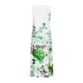 thumbnail image 5 of QUNYINEY Spring Dresses for Women Sleeveless Floral Casual A-Line Dress Crew Neck Cotton Linen with Pockets Maxi Sundress, 5 of 5