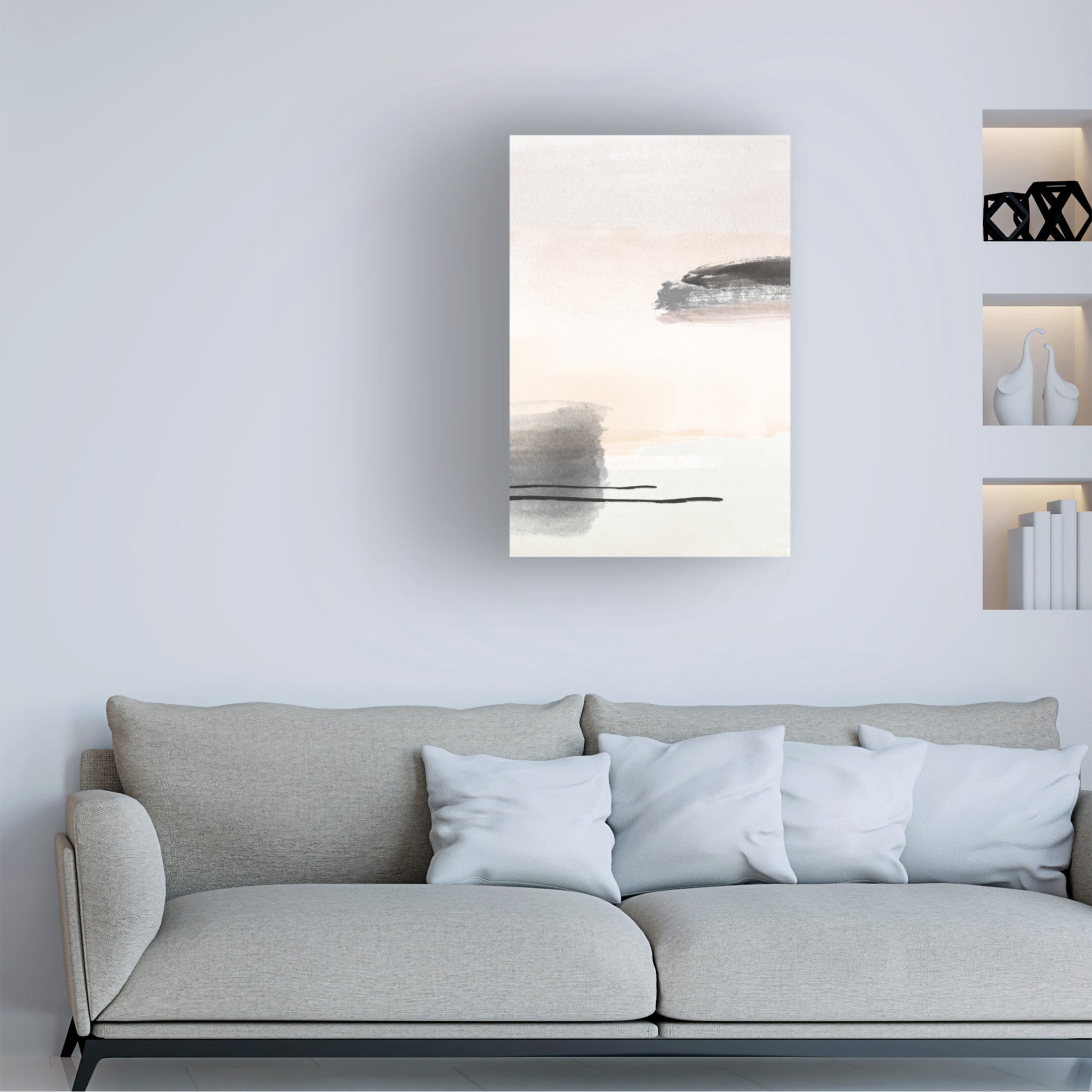 Trademark Fine Art Sally Ann Moss Neutrals 3 Canvas Wall Art