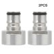 thumbnail image 1 of 2Pcs Stainless Steel Ball Lock Keg Coupler Adapter Ball Lock Quick Disconnect Conversion Kit for Home Brewing G5/8in, 1 of 4