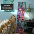 thumbnail image 5 of Oriental Furniture 6 ft. Tall Psychedelic Wallpaper Canvas Screen - 3 Panel, 5 of 7