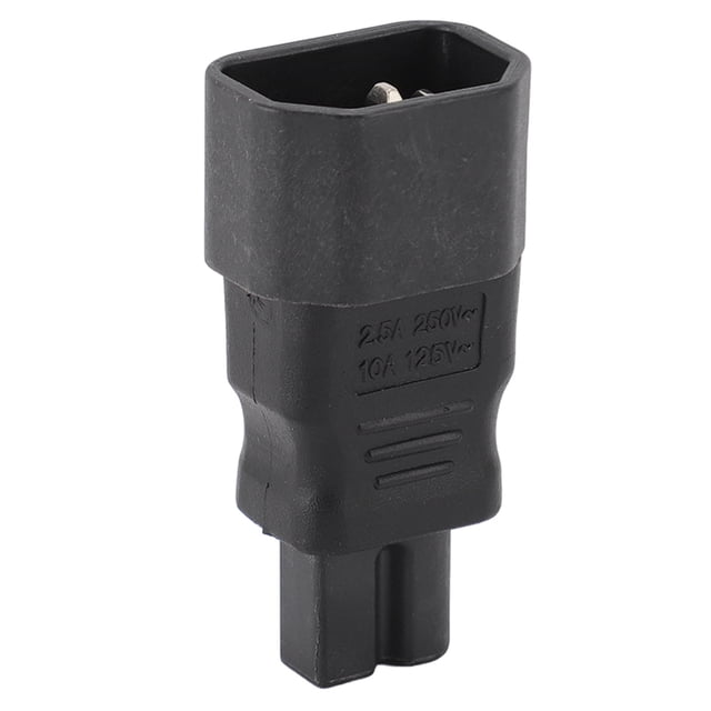 C7 To C14 Power Adapter, Reliable IEC320 C14 To IEC320 C7 Power Adapter 2.5-10A 2Pcs Copper Conductor PVC Outer Waterproof for Server PDU