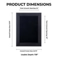 thumbnail image 3 of PosterPalooza 24x30 Shadow Box Frame Barnwood Black Wood, 3 of 5