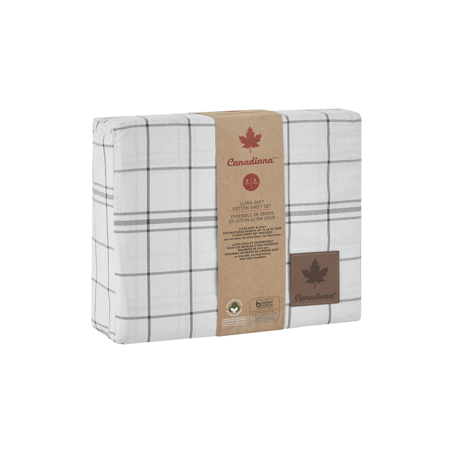 Canadiana 4 Piece Ultra Soft Cotton Sheet Set