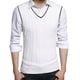 thumbnail image 1 of Chaleco de Suéter Para Hombres Casual de Punto de Algodón Con Cuello En V Chaleco Sin Mangas Suéter Tops Blusa Odeerbi  ODB-4, 1 of 4