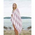 thumbnail image 2 of Pink Plaid Beach Towels Oversized Super Absorbent, Spring Summer Farmhouse Buffalo Checkered Lightweight Bath Towel Quick Dry Sets For Bathroom/Pool/Rv Camping/Beach Play/Gym Room/Picnic 31"x62", 2 of 8