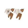 thumbnail image 2 of RUINIXCW Western Baby Boy Cowboy Outfit My First Rodeo Newborn Baby Boy Hospital Coming Home Clothes Infant Riding Print Long Sleeve Romper and Pants Hat Set, 2 of 9