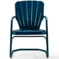 thumbnail image 3 of Crosley Furniture Ridgeland Chaise de Patio en Métal Bleu Marine (Ensemble de 2), 3 of 11