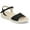 Black, variant on Journee Womens Jaylee Ankle Strap and Buckle Sandals