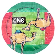 ONE Pleasure Plus + Silver Lunamax Pocket Case, Premium Lubricated Latex Condoms 24 Count (Bulk)
